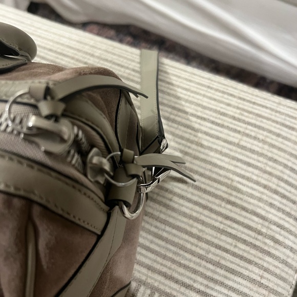 Rag & Bone Small Flight Bag in Grey Suede - Picture 5 of 8